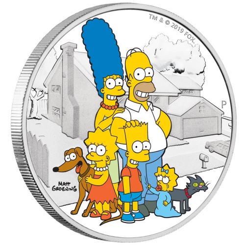 Perth-Mint-New-Release:-2019-The-Simpson-Family-2oz-Silver-Proof-Coin