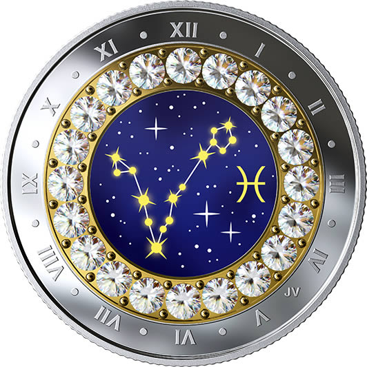 RCM-New-Release:-2019-Pisces:-Zodiac-Series-Pure-Silver-Coin-Made-With-Swarovski�-Crystals