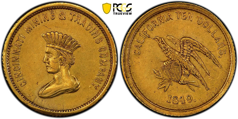 1849-Cincinnati-Mining-&-Trading-Ten-Dollar-Struck-Over-A-Js-Ormsby-Ten-Dollar