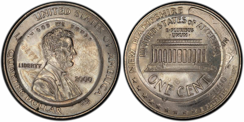 Check-This-Out...-2000-Lincoln-Cent-And-New-Hampshire-State-Quarter