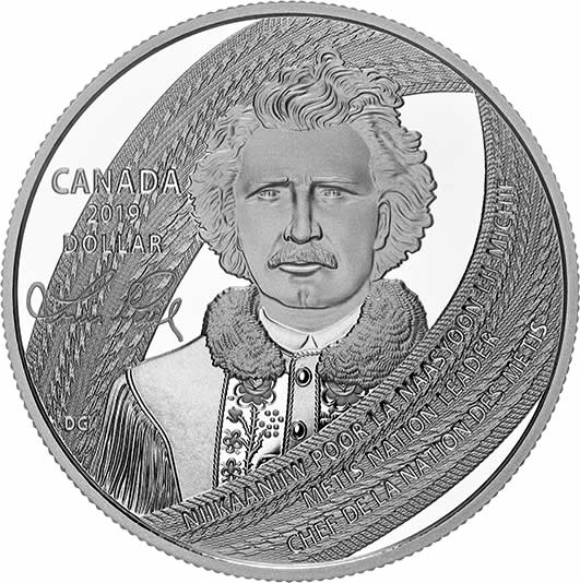RCM-New-Release:-2019-Special-Edition-Proof-Dollar---Louis-Riel:-Father-Of-Manitoba