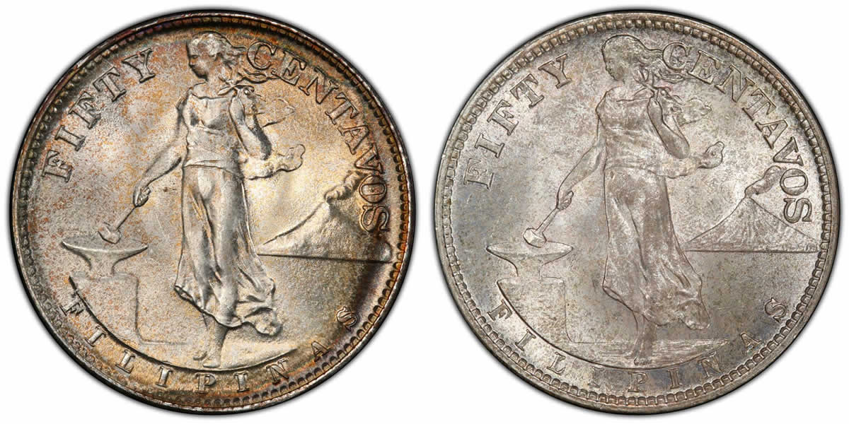 PCGS-Recognizes-1944-S-50c-US-Philippines-Obverse-Of-1907-1921-Mule