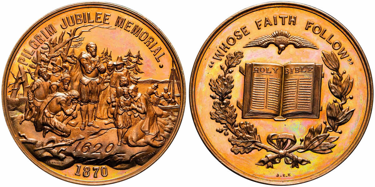 The-1870-Pilgrim-Jubilee-Memorial-Medal