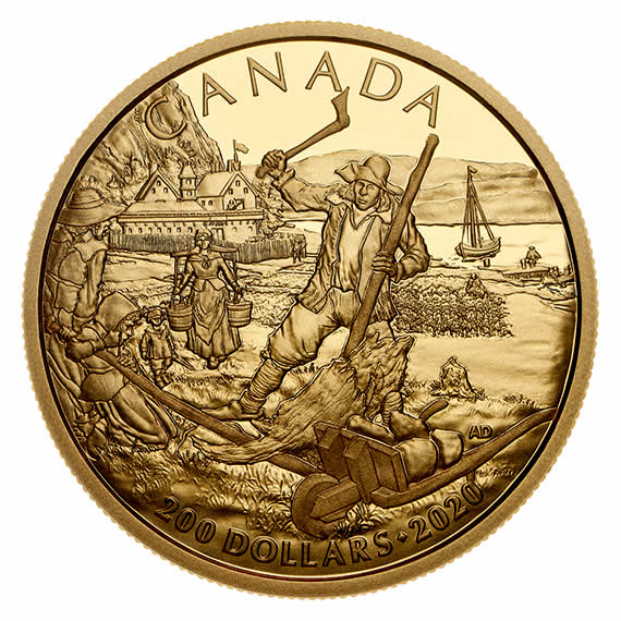 RCM-New-Release:-2020-Pure-Gold-Coin---Early-Canadian-History:-New-France