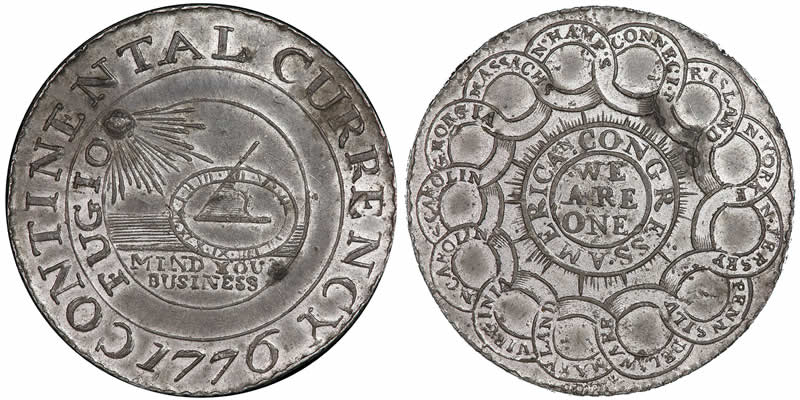PCGS-Paris-Office-Certifies-1776-Continental-Dollar-Found-In-Junk-Box-For-50-Cents