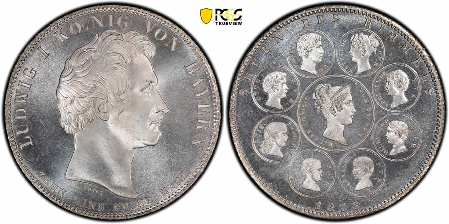 1828-Thaler-Royal-Family-Dav-563---PCGS-Around-The-World