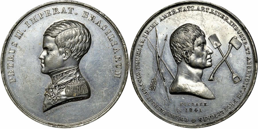 Pedro-II-Medal-Commemorating-His-Coronation-As-Emperor-Of-Brazil-In-1841