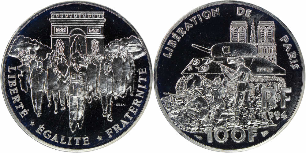 France-1994-100-Francs-Commemorates-The-Liberation-Of-Paris