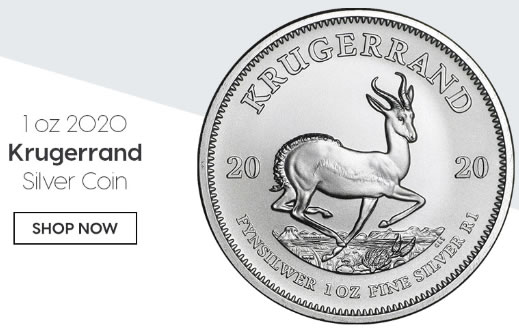 Silver-Gold-Bull-Flash-Sale:-1-Oz-2020-Krugerrand-Silver-Coin!