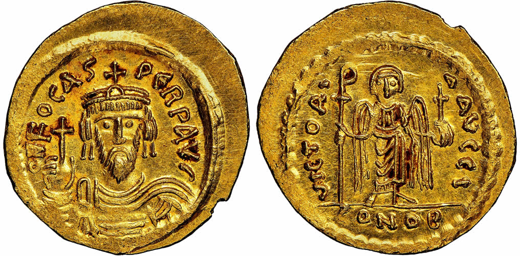 Phocas-Ad-602-610.-Av-Solidus-22mm,-4.50-Gm,-7h.-NGC-MS-5/5---5/5
