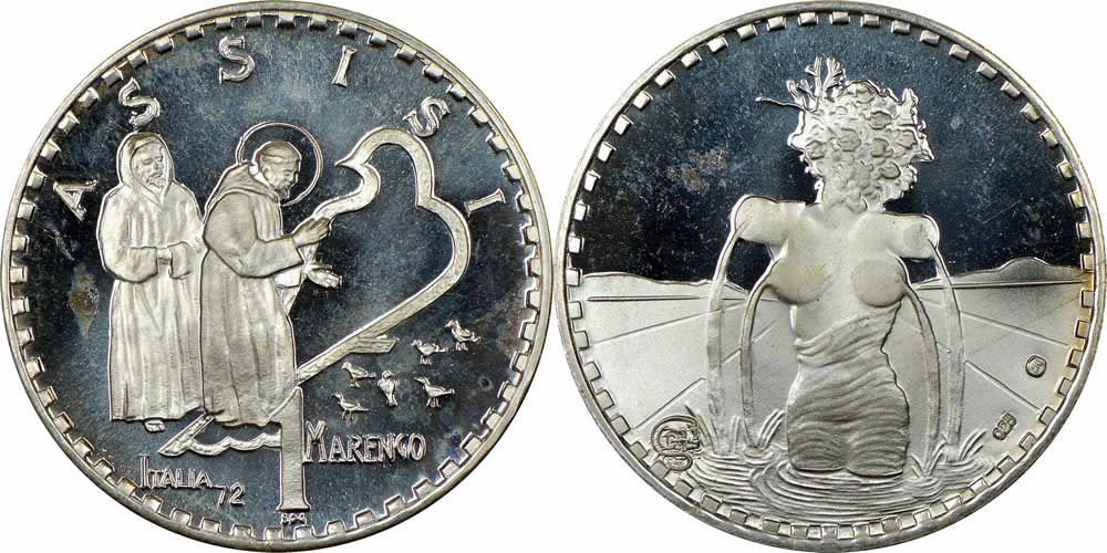 1972-Italian-Proof-Marengo-Celebrates-St.-Francis