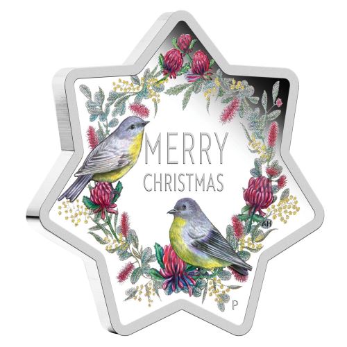 Perth-Mint-New-Release:-Christmas-2020-1-Oz-Star-Shaped-Silver-Coin