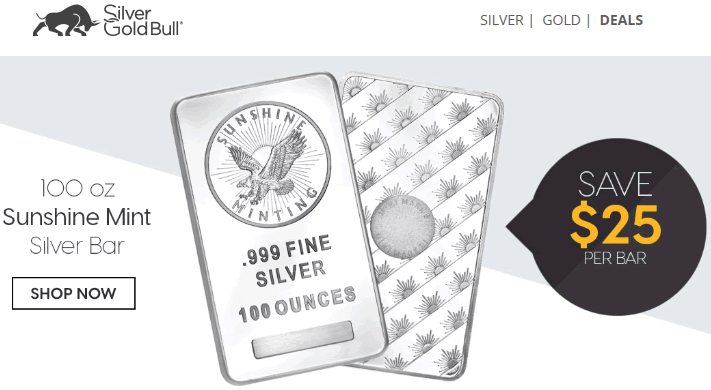 100-Ounce-Sunshine-Mint-Silver-Bar-Flash-Sale