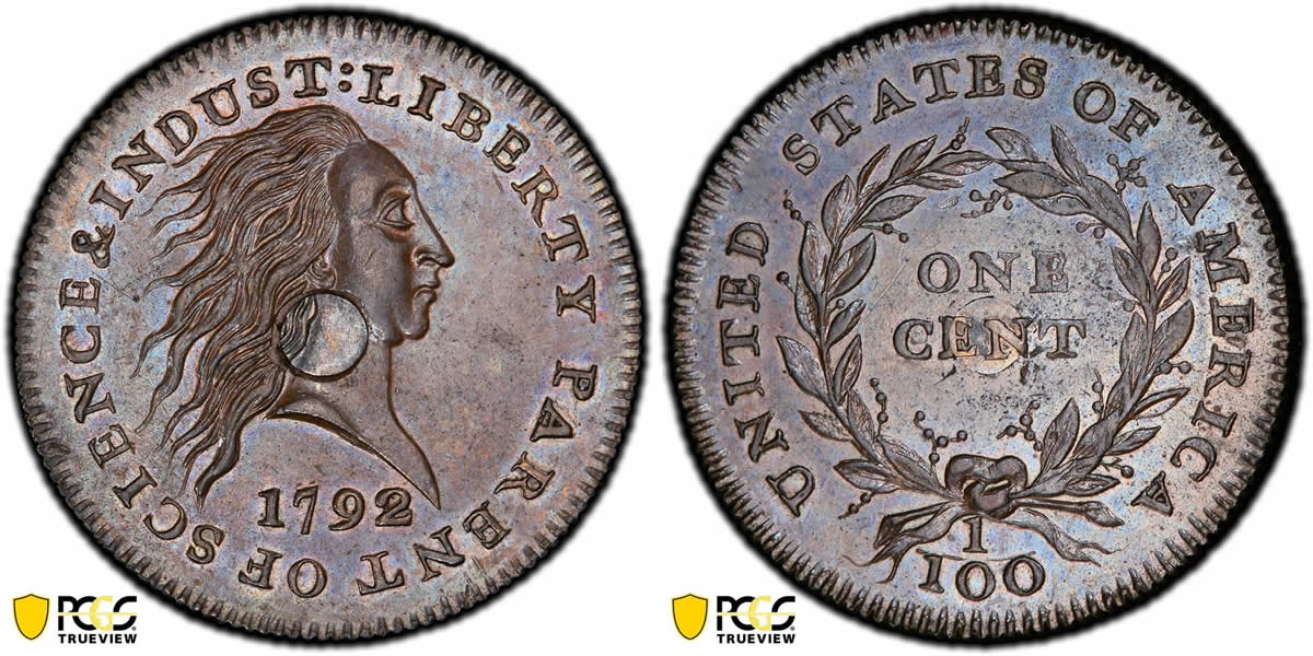 Eye-Candy:-1792-Silver-Center-Cent-PCGS-SP-67BN