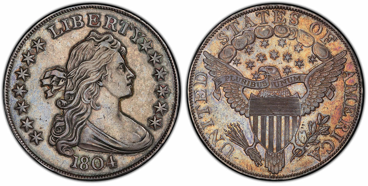 Eye-Candy:-1804-Original-Draped-Bust-Dollar,-Class-I-BB-304-PCGS-PR-62,-Mickley-Hawn-Queller-Specimen