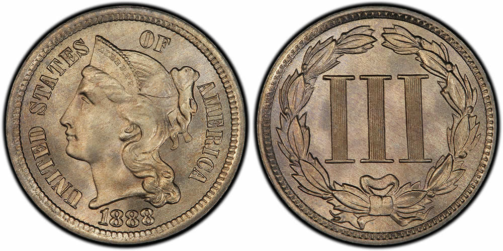 Eye-Candy:-1888-3-Cent-Nickel-PCGS-MS-68