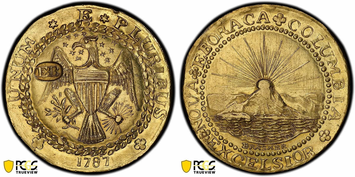 Eye-Candy:-1787-Brasher-Doubloon-PCGS-MS-63