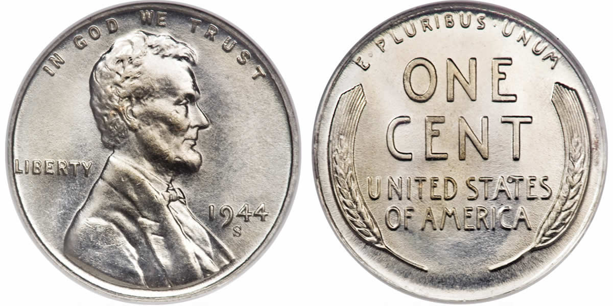 Wheatie-Wednesday:-1944-S-Wheat-Cent-On-Zinc-Plated-Steel-Planchet
