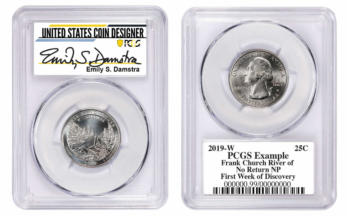 US-Coin-Designer-Emily-Damstra-Signs-Exclusive-PCGS-Signature-Labels-For-2021-Silver-Coins
