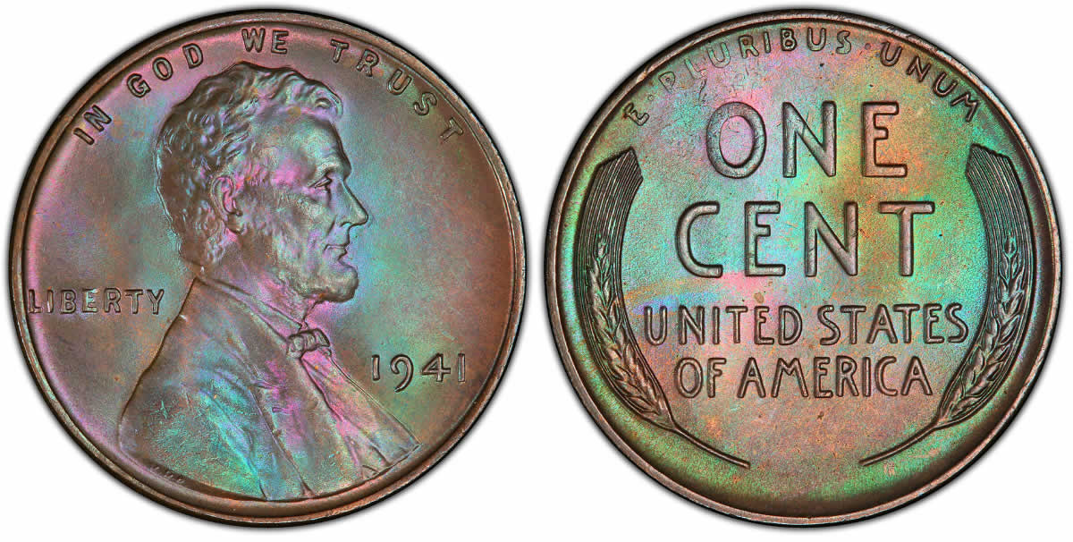 1941 Lincoln Wheat Cent 1941 Lincoln Wheat Cent PCGS MS66+BN 1941 Lincoln Wheat Cent 1941 Lincoln Wheat Cent PCGS MS66+BN