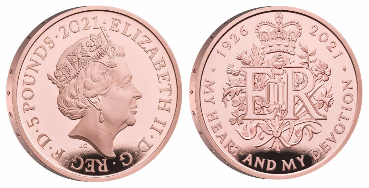 Royal-Mint-New-Release:-The-95th-Birthday-Of-Her-Majesty-The-Queen-2021-£5-Gold-Proof-Coin