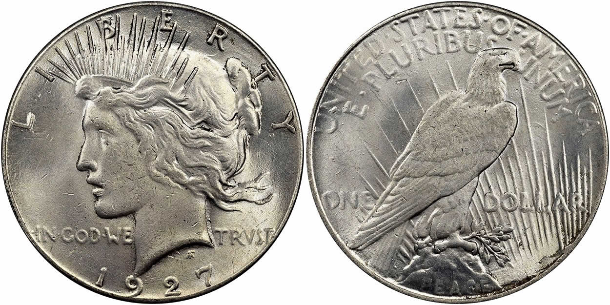 Counterfeit-Detection:-1927-Peace-Dollar