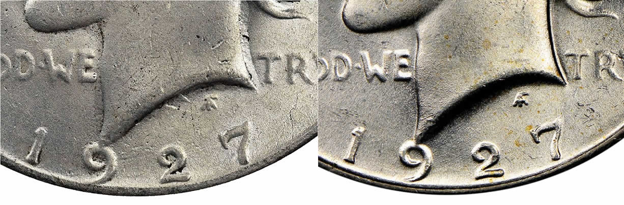 Counterfeit-Detection:-1927-Peace-Dollar