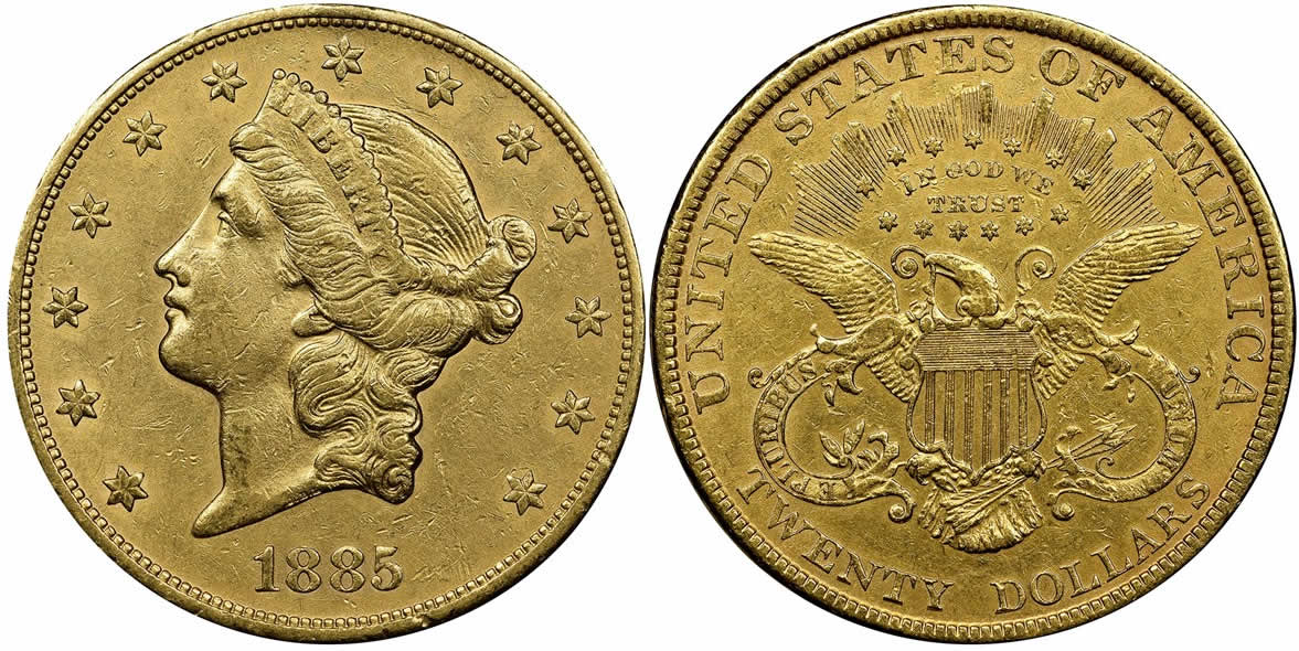 Counterfeit-Detection:-1885-Double-Eagle