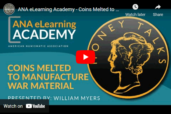 Video-ANA-Academy:-Coins-Melted-To-Manufacture-War-Material