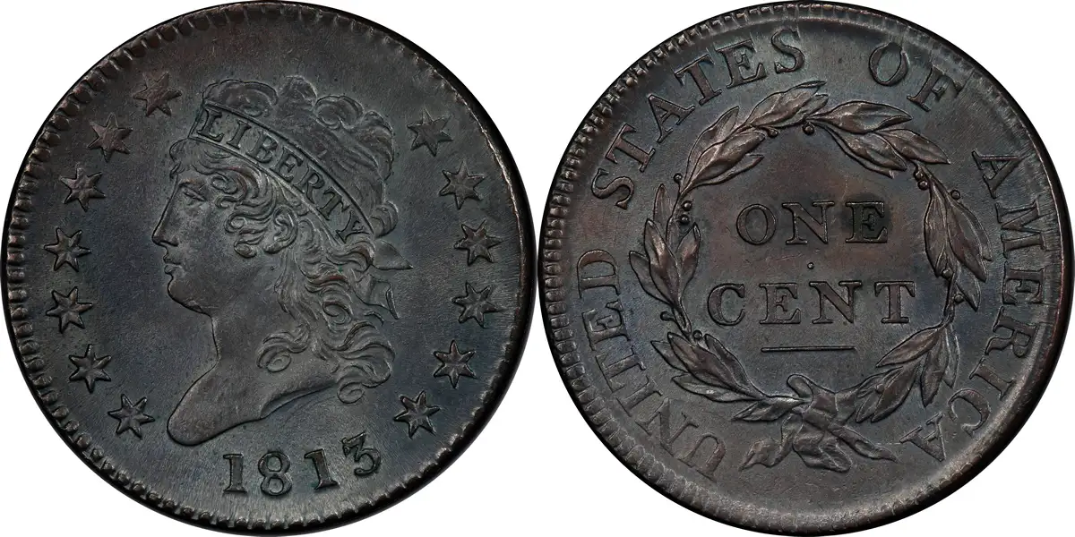 1813 Classic Head Large Cent 1913 Classic Head Large Cent PCGS MS64BN 1813 Classic Head Large Cent 1913 Classic Head Large Cent PCGS MS64BN