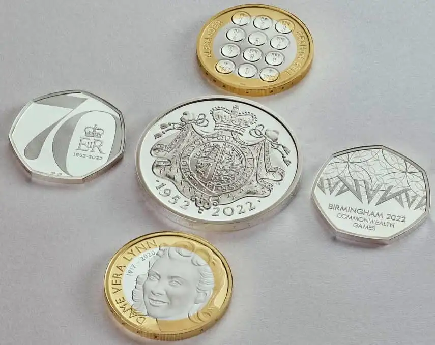 The-Royal-Mint-Reveals-New-Coins-For-2022-Including-The-Queen's-Platinum-Jubilee-50-P