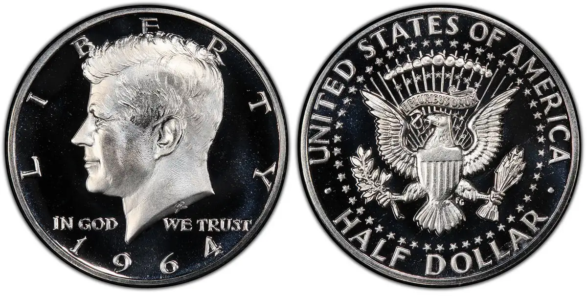 Telling-A-1964-Accented-Hair-Proof-Kennedy-Half-Dollar-Apart-From-Regular-Kennedy-Halves