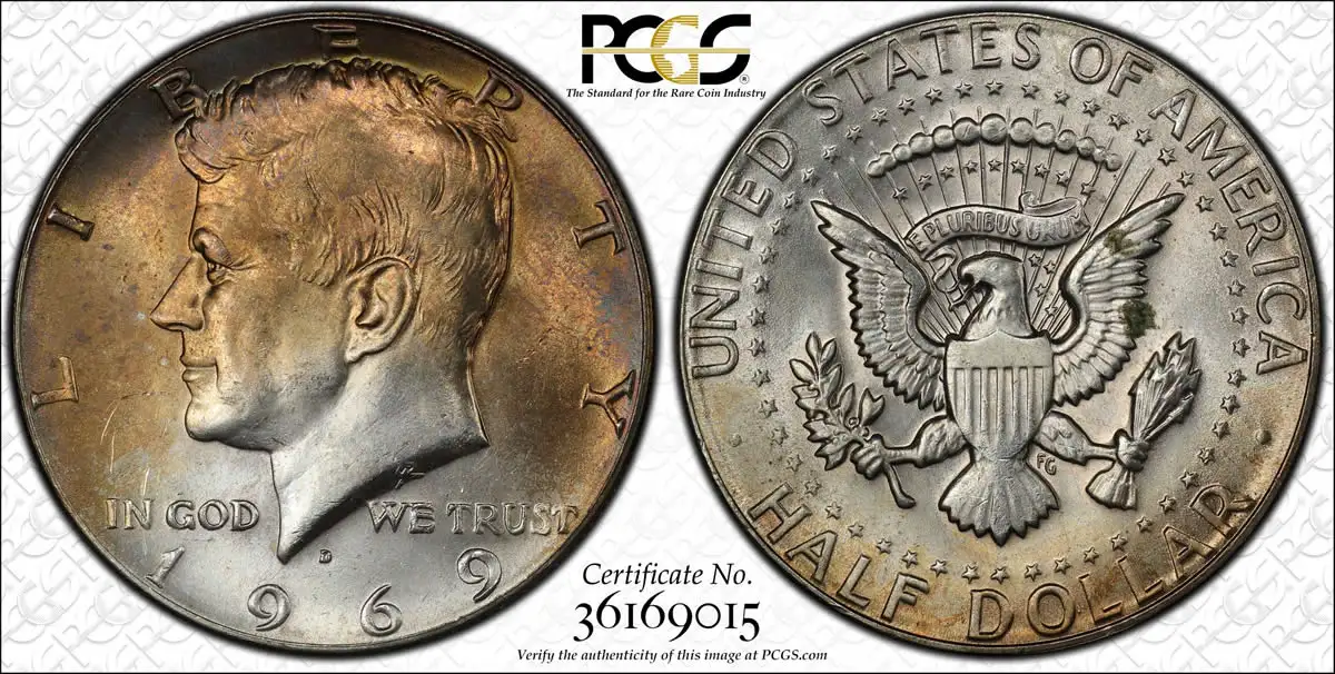 1969 D Kennedy Half Dollar 1969 D Kennedy Half Dollar PCGS MS64 1969 D Kennedy Half Dollar 1969 D Kennedy Half Dollar PCGS MS64