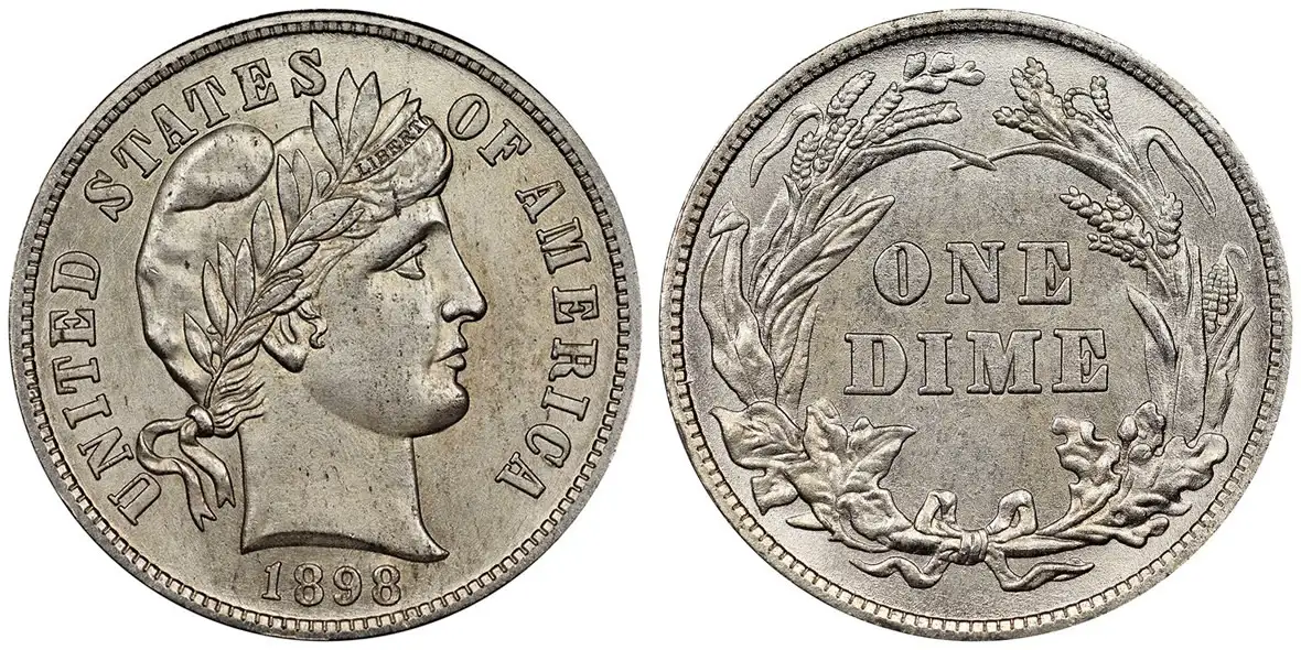 Counterfeit-Detection:-1898-Barber-Dime