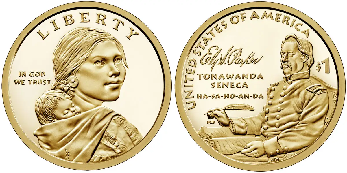 2022 S Ely Samuel Parker Sacagawea - Native American Dollar 2022 S Sacagawea - Native American Dollar