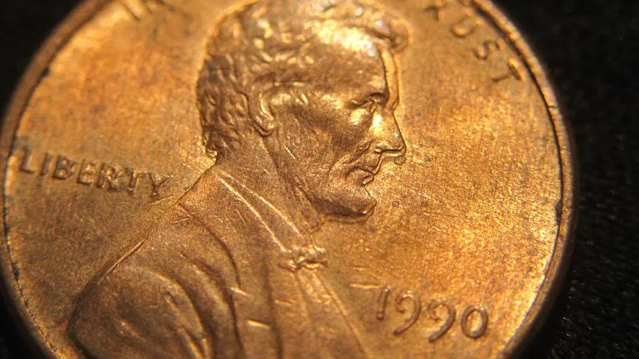 1990-Lincoln-Memorial-Cent-Wicked-Mechanical-Doubling!