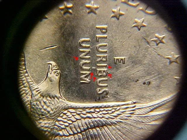 Casagawea-Dollar---Clashed-Dies-Before-And-After-Polishing?