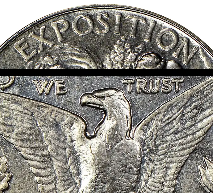 Counterfeit-Coin-Detection:-1915-S-Panama-Pacific-Half-Dollar