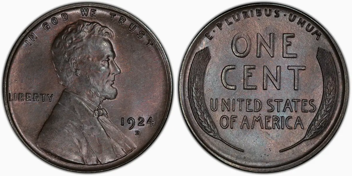 1924 D Lincoln Wheat Cent 1924 D Lincoln Wheat Cent PCGS MS64 1924 D Lincoln Wheat Cent 1924 D Lincoln Wheat Cent PCGS MS64