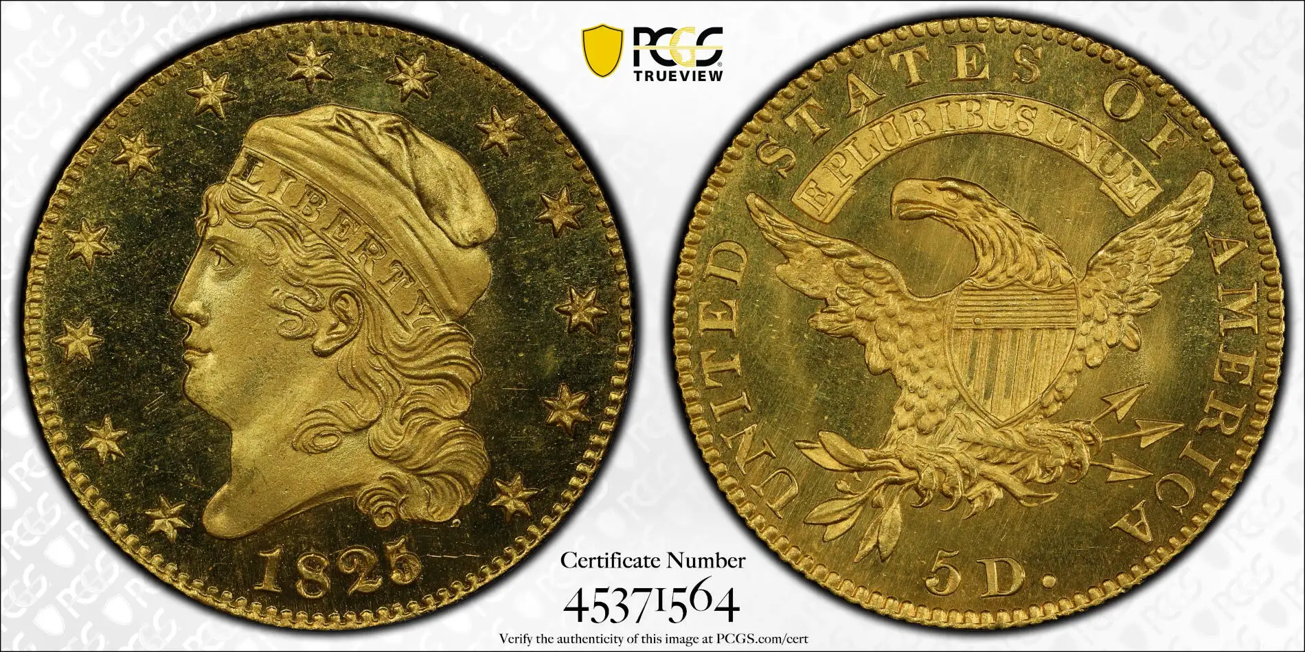 PCGS-Auction-Highlights-February-2023,-Cb-Half,-Cb-Half-Eagle,-Silver-Cert,-1839-Gobrecht-Dollar