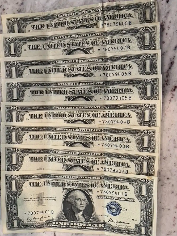 Consecutive-Silver-Certificate-Star-Notes