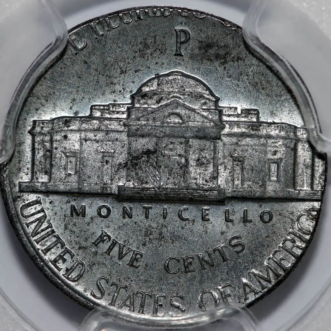 1943-P-Jefferson-War-Nickel-Struck-On-Steel-Cent-Planchet