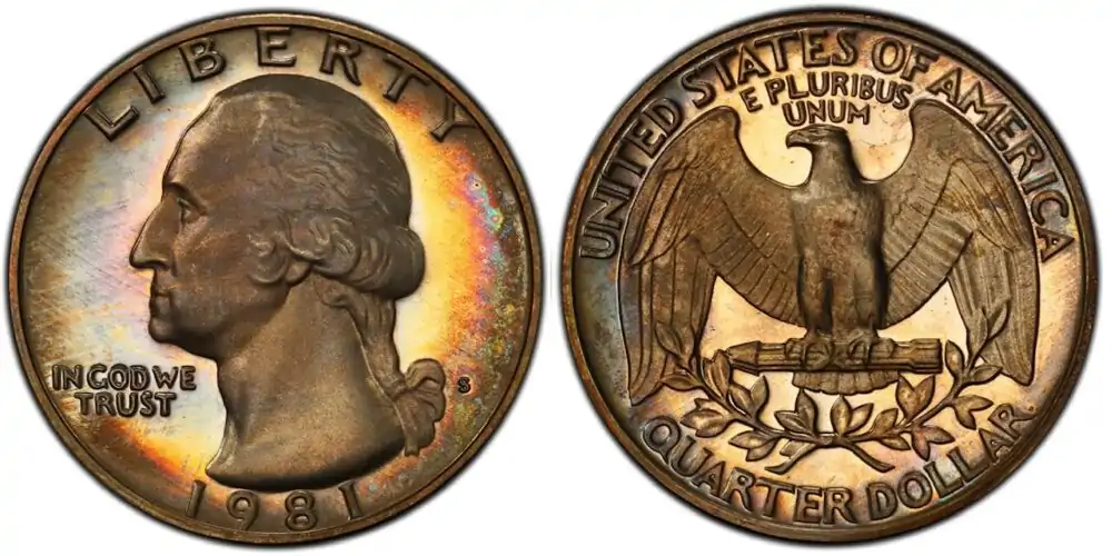 1981 S Washington Quarter 1981 S Washington Quarter