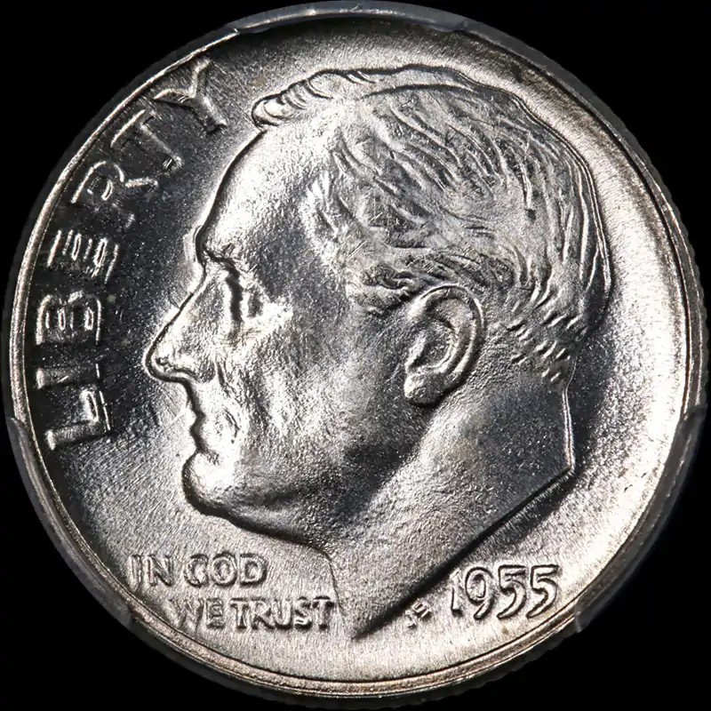 1955-P-Roosevelt-Dime-PCGS-MS-66-FB-Ebay-Listing-Clashed-Both-Sides