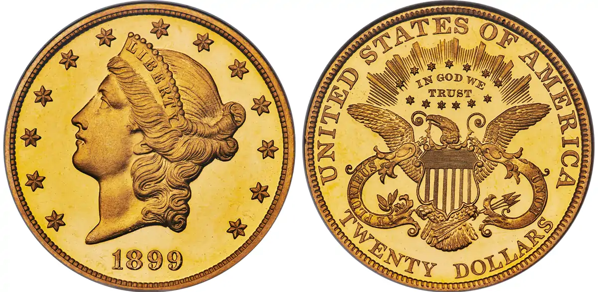 Highest-Graded-1899-Liberty-Head-Double-Eagle-Takes-Flight-At-Heritage-At-Long-Beach-Expo