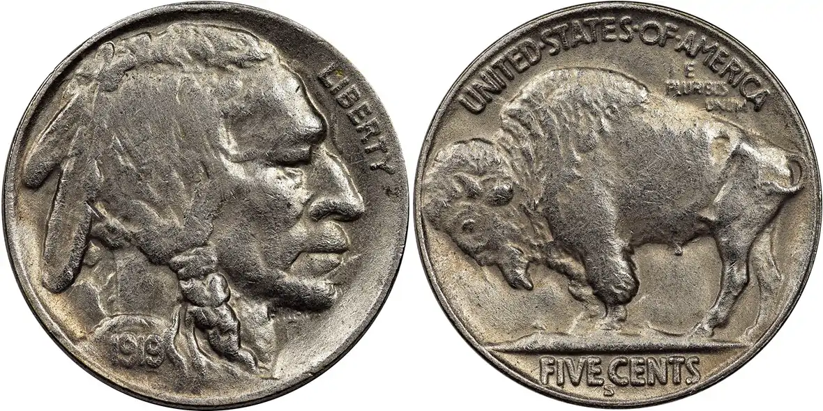 Counterfeit-Detection:-1919-S-Buffalo-Nickel