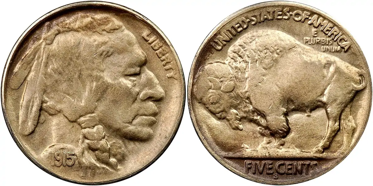 Counterfeit-Detection:-1915-S-Buffalo-Nickel