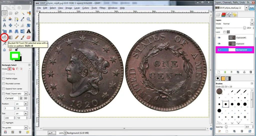 Circular-Crop-Of-Coins