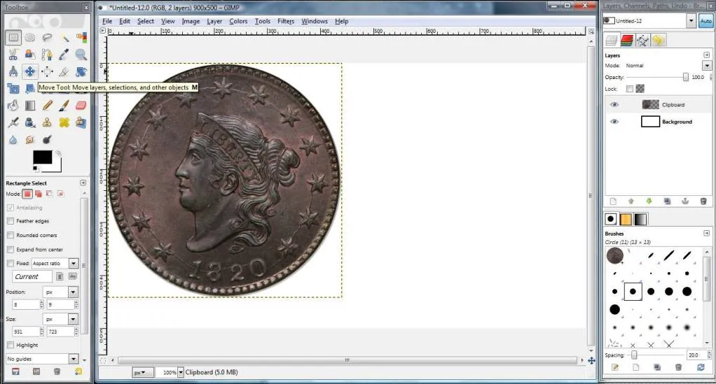 Circular-Crop-Of-Coins