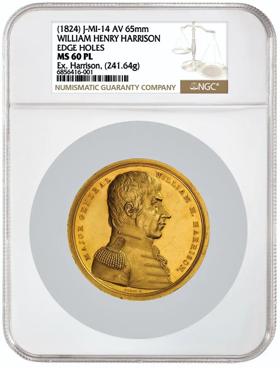NGC-Certifies-President-William-Henry-Harrison's-Congressional-Gold-Medal